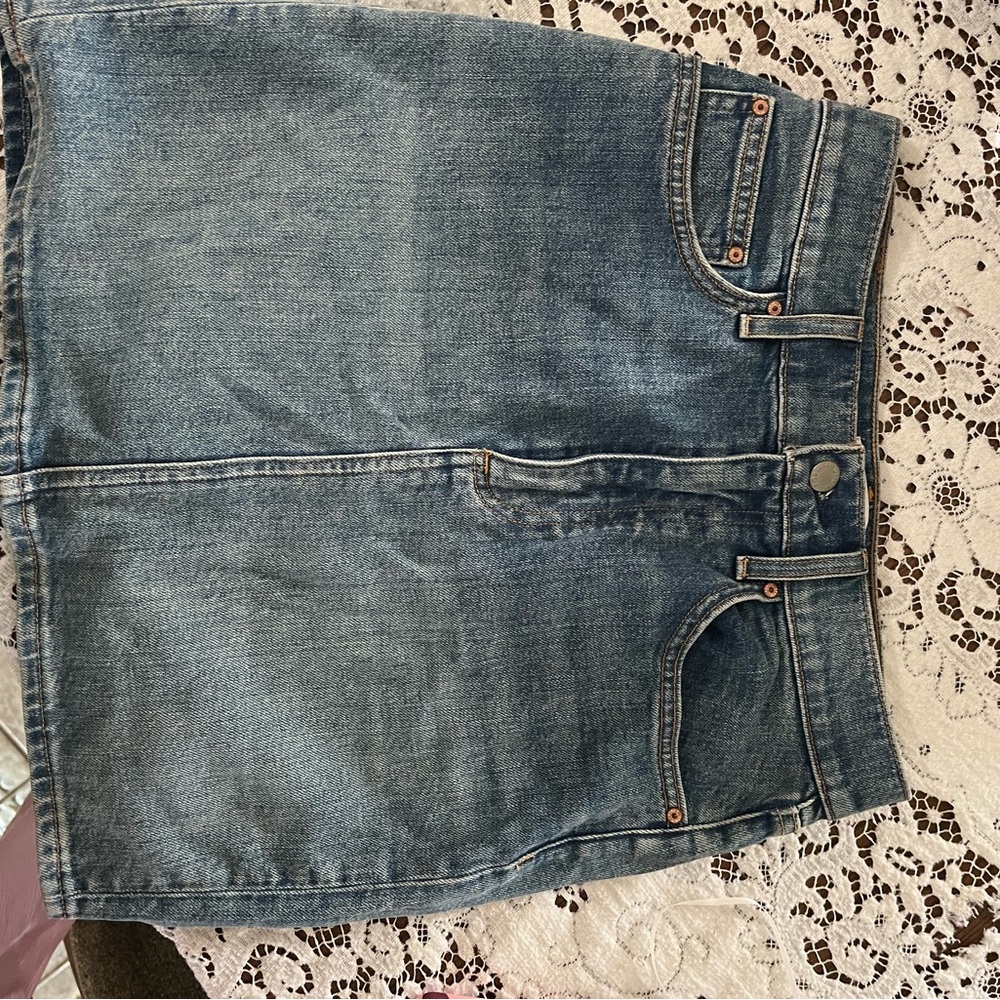 The “Pin Up” Denim Mini Skirt